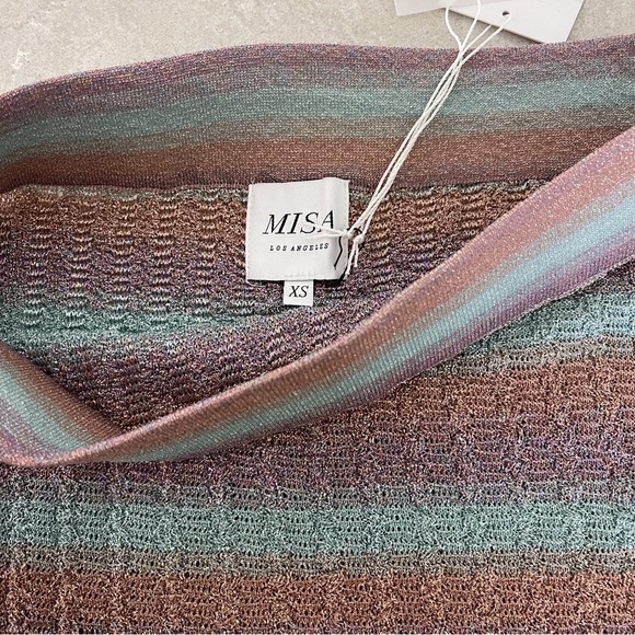 MISA Luca skirt in lavender - size XS - shimmer knit skirt - Picture 8 of 17